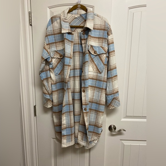 Long Flannel Shirt/Jacket XL - Picture 5 of 12